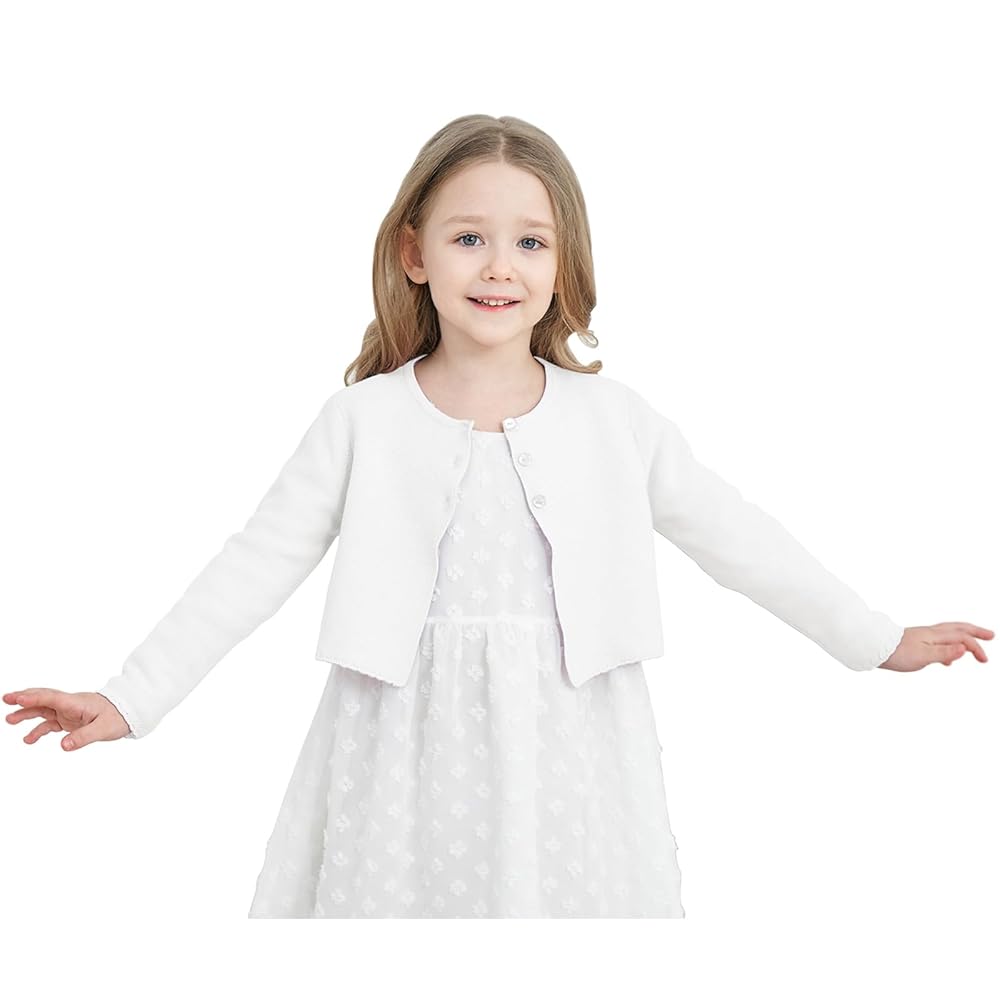 Amazon.com: Girls' Long Sleeve Knitted Bolero Cardigan Kids